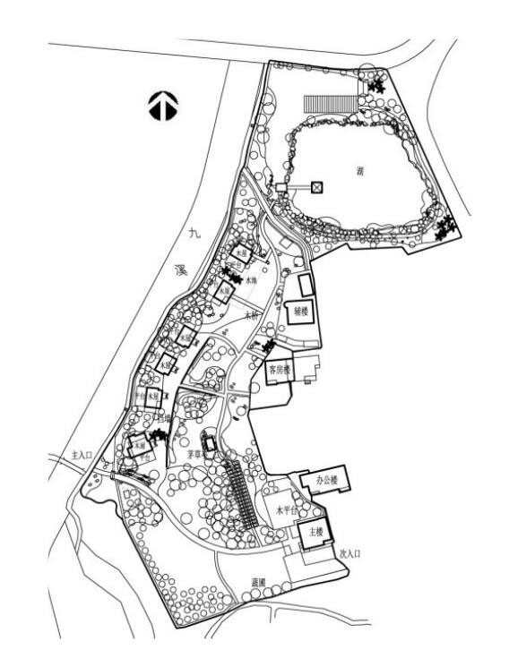 鄉村旅游規劃設計公司：熱土養生莊園旅游規劃平面圖