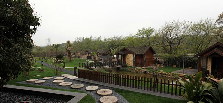 鄉村旅游規劃設計公司：熱土養生莊園旅游規劃之體現質樸風格的園林小品