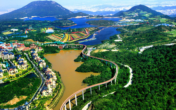 山地旅游規劃院：深圳東部華僑城旅游規劃實景航拍圖