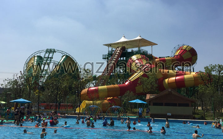 水主題公園項目旅游規劃設計院：蘇州樂園森林水世界超級龍卷風與暴風谷滑道組合