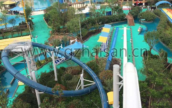 水主題公園項目旅游規劃設計公司:浙江杭州浪浪浪水公園大回環滑道