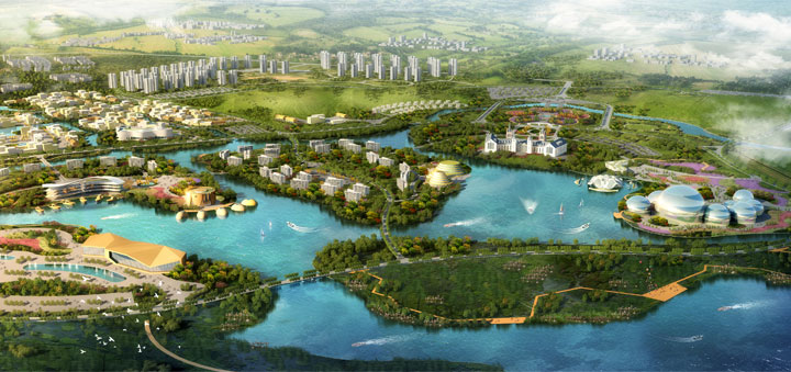 北京延慶野鴨湖國際度假區鴨湖小鎮旅游規劃效果圖