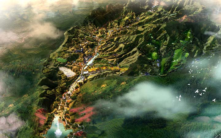海森旅游規劃設計院設計的“紅崖山生態旅游度假區”成為河北重點項目