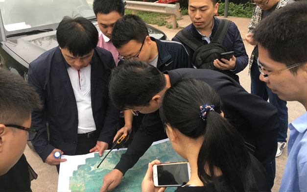 海森旅游規劃設計院項目組前往瀘州老窖畫稿溪實地考察