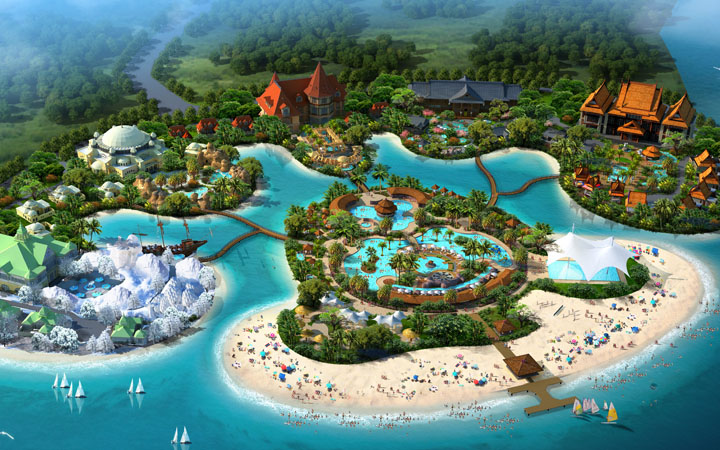 恒大海南?；◢u旅游綜合體溫泉小鎮規劃